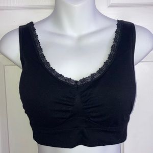 Women’s Unbranded Padded Black Sports Bra XXXL New